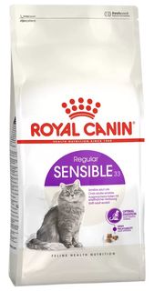 Сухой корм для кошек ROYAL CANIN SENSIBLE 33 при аллергии, 8шт по 1,2кг