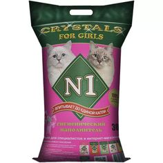 Наполнитель для туалета кошек №1 Crystals For Girls силикагелевый 30 л N1