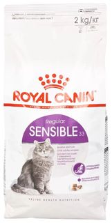 Сухой корм для кошек ROYAL CANIN SENSIBLE 33, при аллергии, 6шт по 2кг