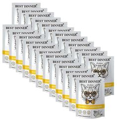Влажный корм для кошек Best Dinner Exclusive с курицей и морковью, 24шт по 85г