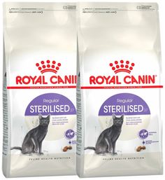 Сухой корм для кошек Royal Canin Sterilised, для стерилизованных, 2 шт по 0,4 кг
