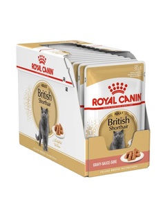 Влажный корм для кошек Royal Canin Feline Breed Nutrition British Shorthair, мясо, 85г