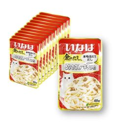 Влажный корм для кошек Inaba с куриным филе и говядиной, 12шт по 60г