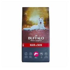 Сухой корм для собак средних и крупных пород Mr.Buffalo HAIR & SKIN CARE M\L, рыба, 0.8кг