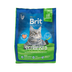 Сухой корм для кошек Brit Brit Premium Sterilised, курица, 0.4кг Brit*