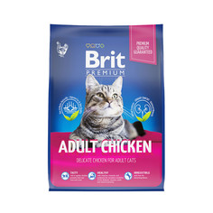 Сухой корм для кошек Brit Premium Cat, с курицей, 0.4 кг Brit*