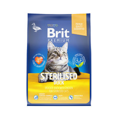 Сухой корм для кошек BRIT Premium Cat Sterilized, для стерилизованных, утка, курица, 400г Brit*