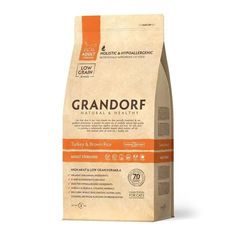 Сухой корм для кошек Grandorf Sterilised, индейка с рисом, 2 шт по 2 кг