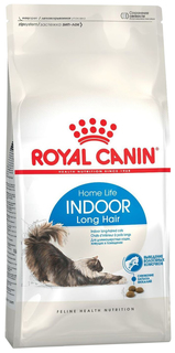 Сухой корм для кошек Royal Canin Indoor Long Hair, 2 шт по 400 г