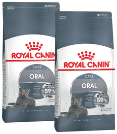Сухой корм для кошек Royal Canin Oral Care от заболеваний зубов и десен, 2 шт по 0,4 кг