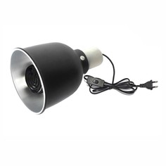 Светильник для террариума Mobicent LST145-75K с керамической лампой, черный, метал, 75 Вт