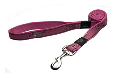 Поводок удлиненный для собак Rogz Fancy Dress L-16мм 1,8 м, Розовый HLL12BN