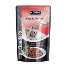 Влажный корм для кошек Dr. Clauders с мясом и индейкой, 85 г Dr.Clauders
