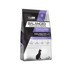 Сухой корм для кошек Vitalcan Balanced Cat Adult Exclusive Recipe, с курицей и рисом, 3 кг