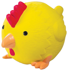 Игрушка для собак из латекса Triol Цыпленок-мяч, 100 мм, желтый