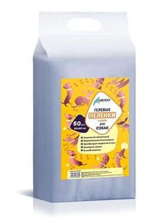 Пеленки гелевые для собак Grodo 10C360 60х45см, 60 шт