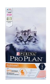 Сухой корм для кошек Purina Pro Plan для шерсти и кожи, лосось, 1.5 кг