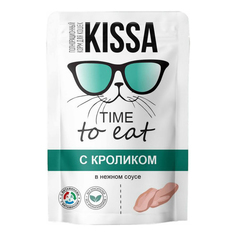 Влажный корм для кошек Kissa с кроликом в соусе 75 г