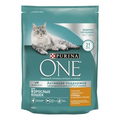 Сухой корм для кошек Purina One с высоким содержанием курицы и цельными злаками 200 г