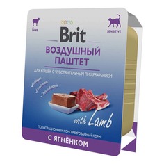 Влажный корм для кошек Brit Воздушный паштет с ягненком 100 г Brit*