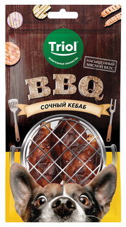 Лакомство для собак Triol BBQ Сочный кебаб, 100 г