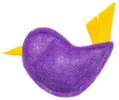 Игрушка для кошек Великий Кот Птичка с кошачьей мятой, 5 см, 5 шт
