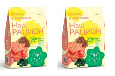 Сухой корм для кошек Наш Рацион Лосось, 2 шт по 400 г