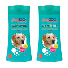 Шампунь для собак ДокторZOO для короткошерстных с провитамином В5, 2 шт по 250 мл