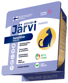Влажный корм для кошек Jarvi Sensitive Adult Cat, паштет с индейкой, 100 г