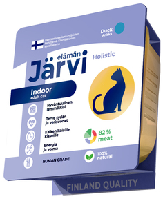 Влажный корм для кошек Jarvi Indoor Adult Cat, паштет с уткой, 100 г