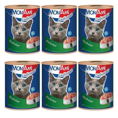 Консервы для кошек MonAmi Delicious, индейка, 6шт по 350г