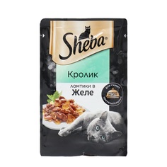 Влажный корм для кошек Sheba ломтики в желе кролик 28 шт по 75 г