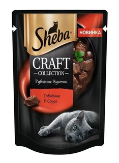 Влажный корм для кошек Sheba Craft Collection говядина 28 шт по 75 г