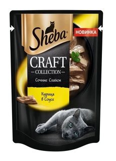 Влажный корм для кошек Sheba Craft Collection курица 28 шт по 75 г