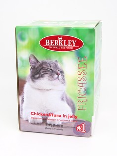 Влажный корм для кошек Berkley фрикасе из курицы с тунцом, 6шт по 85г