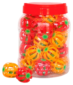 Игрушка для кошек Triol Эллипс-погремушка, d 45 мм, 32 шт в банке