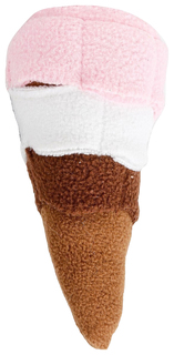 Игрушка для собак Triol Мороженое, мягкая, 17,5 см, коричневый