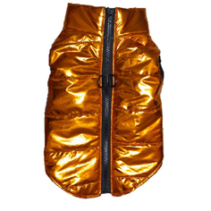 Жилет-куртка для собак ДомДача зимняя, унисекс, бронзовый, синтепон, М, длина спины 30 см