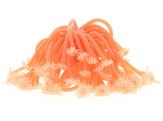 Декор для аквариума Коралл силиконовый Vitality оранжевый 13 х 13 х 10 см