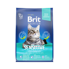 Корм сухой Brit Premium для кошек с чувствительным пищеварением, индейка и ягненок, 400 г Brit*