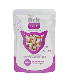 Влажный корм для кошек Brit Care, с морским лещем, 80г Brit*
