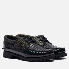 Женские ботинки Timberland Noreen 3-Eye Lug Handsewn Boat, цвет чёрный, размер 39.5 EU