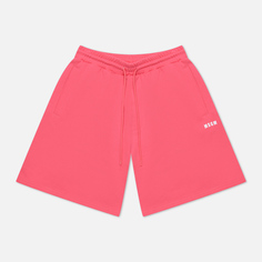 Мужские шорты MSGM Micrologo Relaxed Fit, цвет розовый, размер L