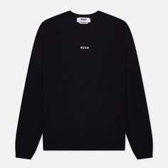 Мужская толстовка MSGM Brush Stroke Micrologo, цвет чёрный, размер L