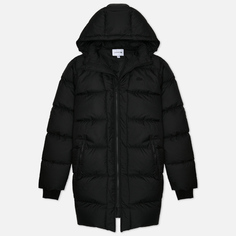 Мужской пуховик Lacoste Hooded Quilted Coat, цвет чёрный, размер 56