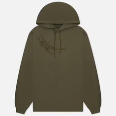 Мужская толстовка maharishi Sue-Ryu Tonal Hoodie, цвет оливковый, размер XL