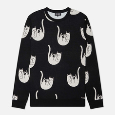 Мужской свитер RIPNDIP Falling Nerm Knit, цвет чёрный, размер XL