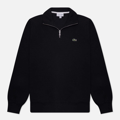 Мужская толстовка Lacoste Zippered Stand-Up Collar Cotton, цвет чёрный, размер L