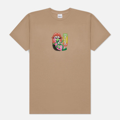Мужская футболка RIPNDIP Happy Lickin, цвет бежевый, размер M