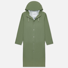 Мужская куртка дождевик Stutterheim Stockholm Long Print, цвет зелёный, размер L